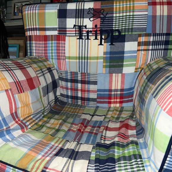 Pottery Barn Kids Other Pottery Barn Anywhere Chair Cover Plaid Poshmark